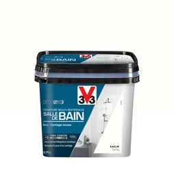 Peinture Salle De Bains Carrelage Et Meuble Décolab V33 Kaolin Satiné 0.75 L