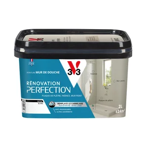 Peinture Salle De Bains Carrelage Et Meuble Décolab® V33 Blanc Satiné 2 L