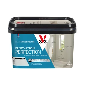 Peinture Salle De Bains Carrelage Et Meuble Décolab® V33 Gris Galet Satiné 2 L
