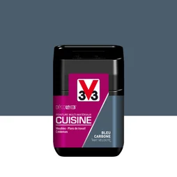 Testeur Peinture Cuisine Meuble Et Crédence Décolab® V33 Bleu Carbone Mat 0.075L