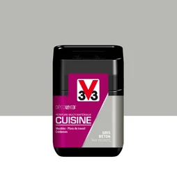 Testeur Peinture Cuisine Meuble Et Crédence Décolab® V33 Gris Béton Mat 0.075 L