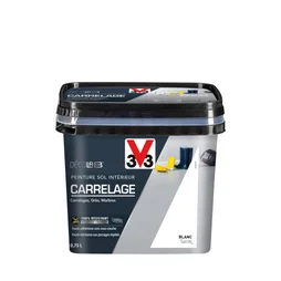 Peinture sol, carrelage Décolab V33, blanc satiné, 0.75L
