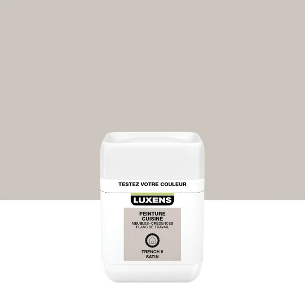 Testeur peinture cuisine LUXENS brun trench 6 satiné 0.075 L