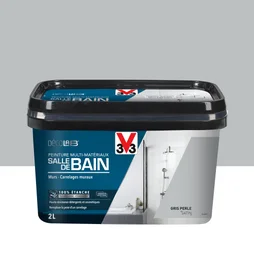 Peinture Salle De Bains Carrelage Et Meuble Décolab® V33 Gris Perle Satiné 2 L