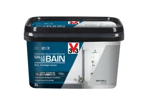 Peinture Salle De Bains Carrelage Et Meuble Décolab® V33 Gris Perle Satiné 2 L