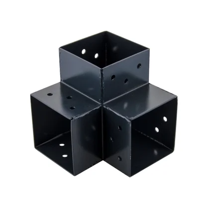 Connecteur 3D Angle 90° Pour Poteau Bois, H.9 X P.9 Cm