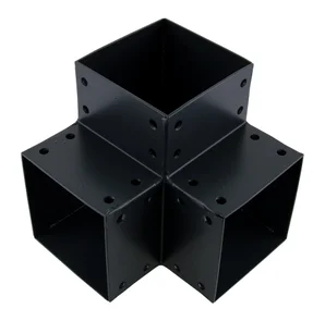 Connecteur 3D Angle 90° Pour Poteau Bois, H.9 X P.9 Cm