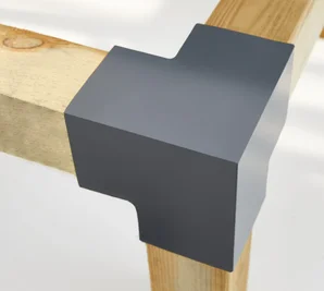 Connecteur 3D Angle 90° Pour Poteau Bois, H.9 X P.9 Cm
