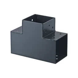 Connecteur T Angle 90° Pour Poteau Bois, H.9 X P.9 Cm