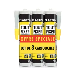 Colle Multi Usage Montage Acryl Transparent 3X310Ml Axton