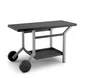 Table Roulante Pour Plancha Forge Adour, Noir Et Gris Clair Mat