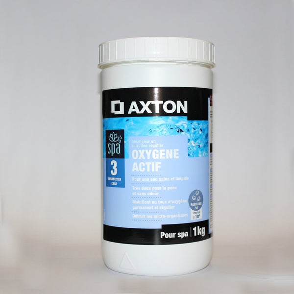 Oxygène actif spa AXTON 00q172301, pastille 1 l 1 kg