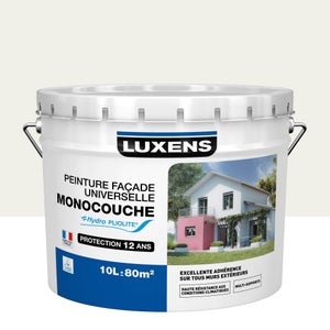 Peinture Façade Universelle Luxens, Blanc, 10 L