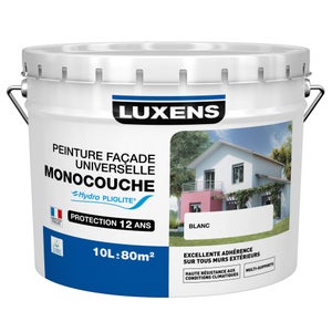 Peinture Façade Universelle Luxens, Blanc, 10 L