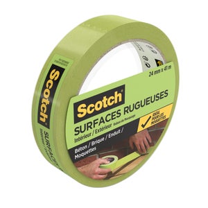 Ruban De Masquage Scotch L.24 Mm X L.41 M Surfaces Rugueuses