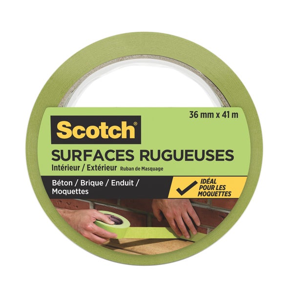 Ruban De Masquage Scotch L.36 Mm X L.41 M Surfaces Rugueuses