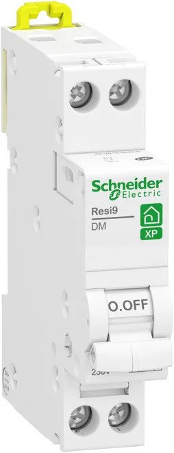 Disjoncteur peignable courbe C phase + neutre 2A Resi9 XP, SCHNEIDER ELECTRIC