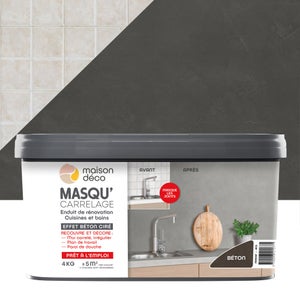 Enduit Masqu'Carrelage Et Mur Maison Deco, Béton, 4 Kg