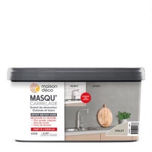 Enduit Masqu'Carrelage Et Mur Maison Deco, Galet, 4 Kg