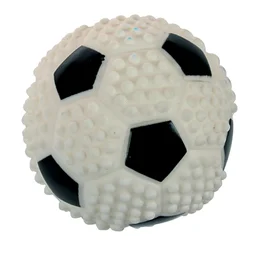 Jouet chien vinyl balle foot 7.6cm
