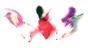 Lot de 3 jouets pour chat souris à plume, ZOLUX, multicouleur