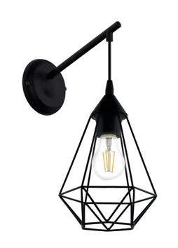Applique Métal Noir Inspire Byron 1 Lumière(S)