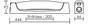 Réglette BAGNO 91117, Led 1 X 6 W, S19 blanc froid