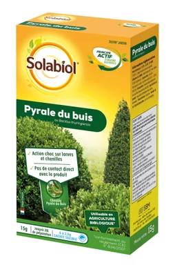 Traitement des insectes pyrale du buis SOLABIOL , pourhaie, 15g