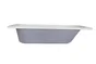 Baignoire rectangulaire, NEREA, L.170x l.70 cm blanc
