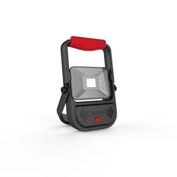 Projecteur rechargeable plat ip54 2300 lm 30 mètres noir et rouge Xanlite