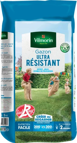 Gazon ultra résistant VILMORIN 4462416 200 m²