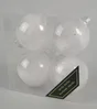 Boite de 4 boules décoratives de Noël Plume