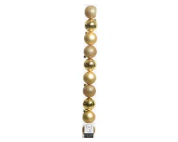 Boule Noel polystyrene d6cm or brillant/mat/paillette lot de 10