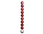 Boule Noel polystyrene d6cm rouge brillant/mat/paillette lot de 10