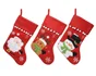 Chaussette 3 formes à suspendre de Noël, 40 cm