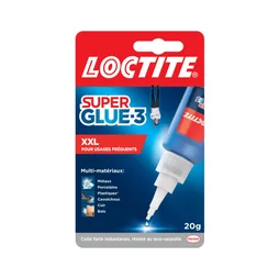 Colle de reparation loctite superglue-3 universel pro xxl tube 20g
