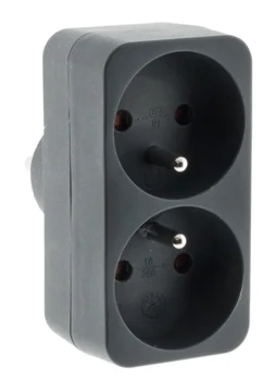 Biplite Murale, 2X16A Gris Zenitech