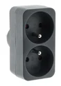 Biplite Murale, 2X16A Gris Zenitech