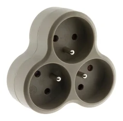 Triplite Filaire, 3 Prises Taupe Inotech