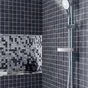 Mosaïque sol / mur Mineral noir, blanc et gris 30 x 30 cm ARTENS