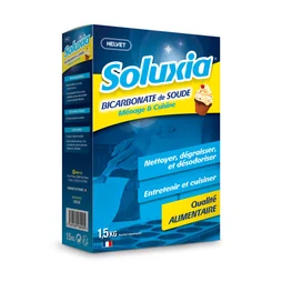 Bicarbonate de soude poudre multisurface SOLUXIA alimentaire 1.5 kg