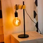 Lampe, E27 max 60W industriel métal noir connectée, EGLO Townshend