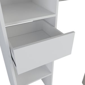 Kit dressing avec rideau blanc Star, H.200 x l.180 x P.50 cm