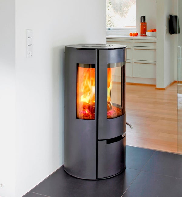 Poêle à bûche ADURO 9 noir, 6 kW