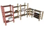 Etagère Pin, 4 Tablettes , L.82 X P.40 X H.170 Cm