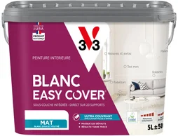 Peinture Multisupport V33 Easy Cover® Blanc Couvrant Mat, 5 L