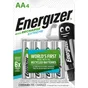 Lot De 4 Piles Rechargeable Aa Extreme, 2300 Mah, Energizer