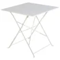 Table de jardin pliante  NATERIAL Flora carré blanc 2 personnes