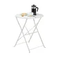 Table de jardin pliante NATERIAL Flora rond blanc 2 personnes