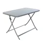Table de jardin NATERIAL Emys rectangulaire gris anthracite, 2 personnes